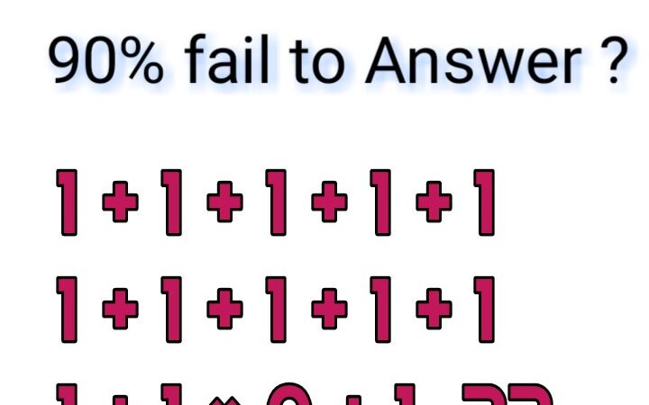 Can you solve this 90% Fail To Answer