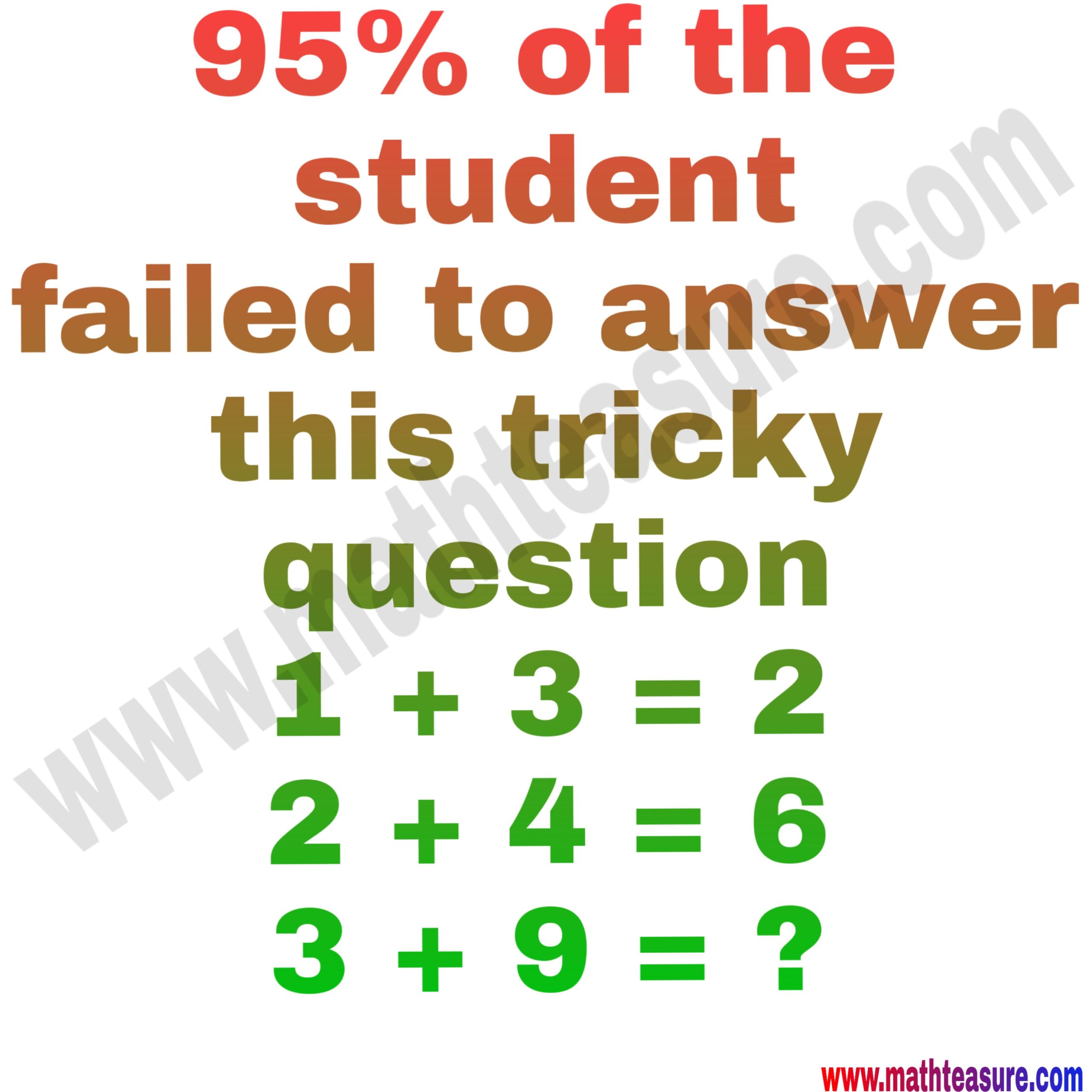 Math Questions For Kids Trick Questions