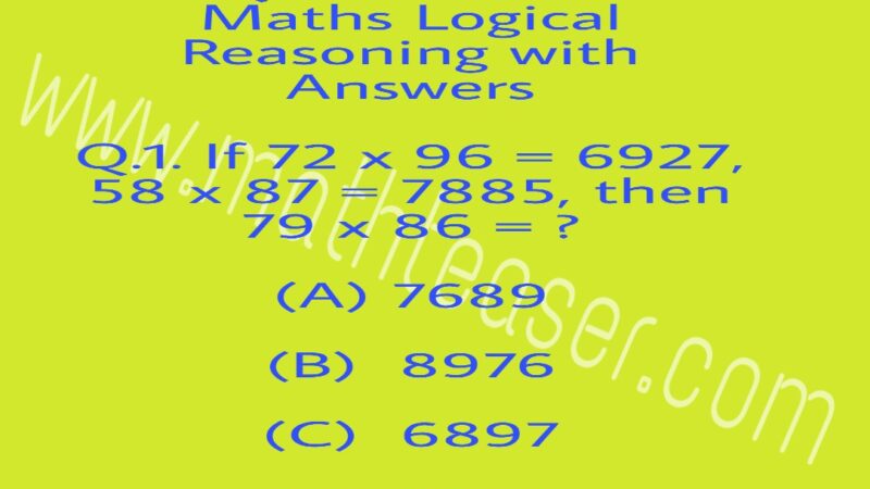 Questions of Maths Logical Reasoning
